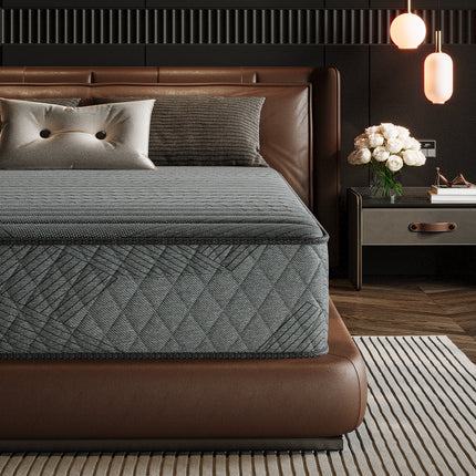 Twin Size Medium Hybrid Memory Foam 8 in. Individual Pocket Spring Pillow Top Support and Breathable Mattress
