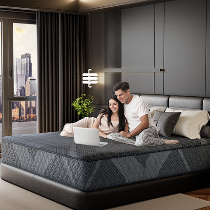 TwinXL Medium Hybrid Memory Foam 10 in. Breathable and Cooling Motion Isolation Mattress with CertiPUR-US and OEKO-TEX