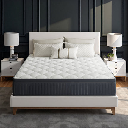 Twin Medium Hybrid Gel Memory Foam 12 in. Innerspring Breathable and Cooling Motion Isolation Mattress