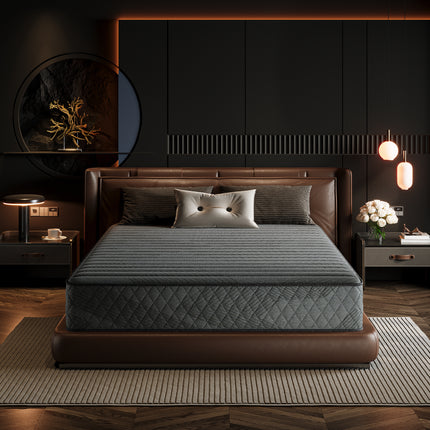 Twin Size Medium Hybrid Memory Foam 8 in. Individual Pocket Spring Pillow Top Support and Breathable Mattress