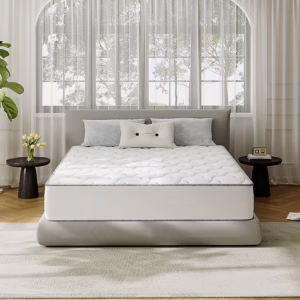 10-in Medium Full Hybrid Memory Foam/Coil Blend Mattress in a Box with Boxspring Included