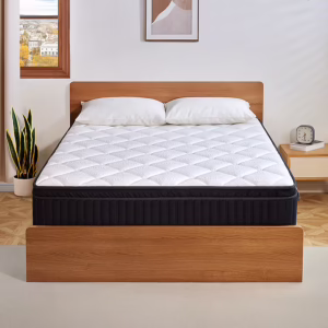 10-in Medium Full Hybrid Memory Foam/Coil Blend Mattress in a Box with Boxspring Included