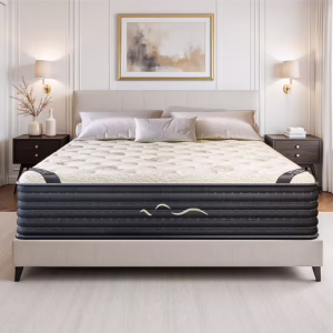 14-in Firm Queen Hybrid Memory Foam/Coil Blend Mattress in a Box with Boxspring Included